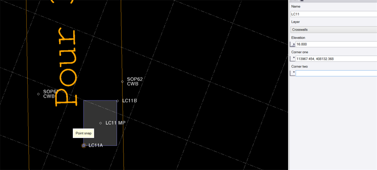 Setting up the rectangle